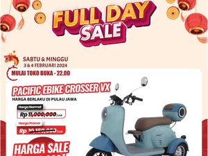 Sepeda Listrik di Transmart Full Day Diskon Jutaan Rupiah
