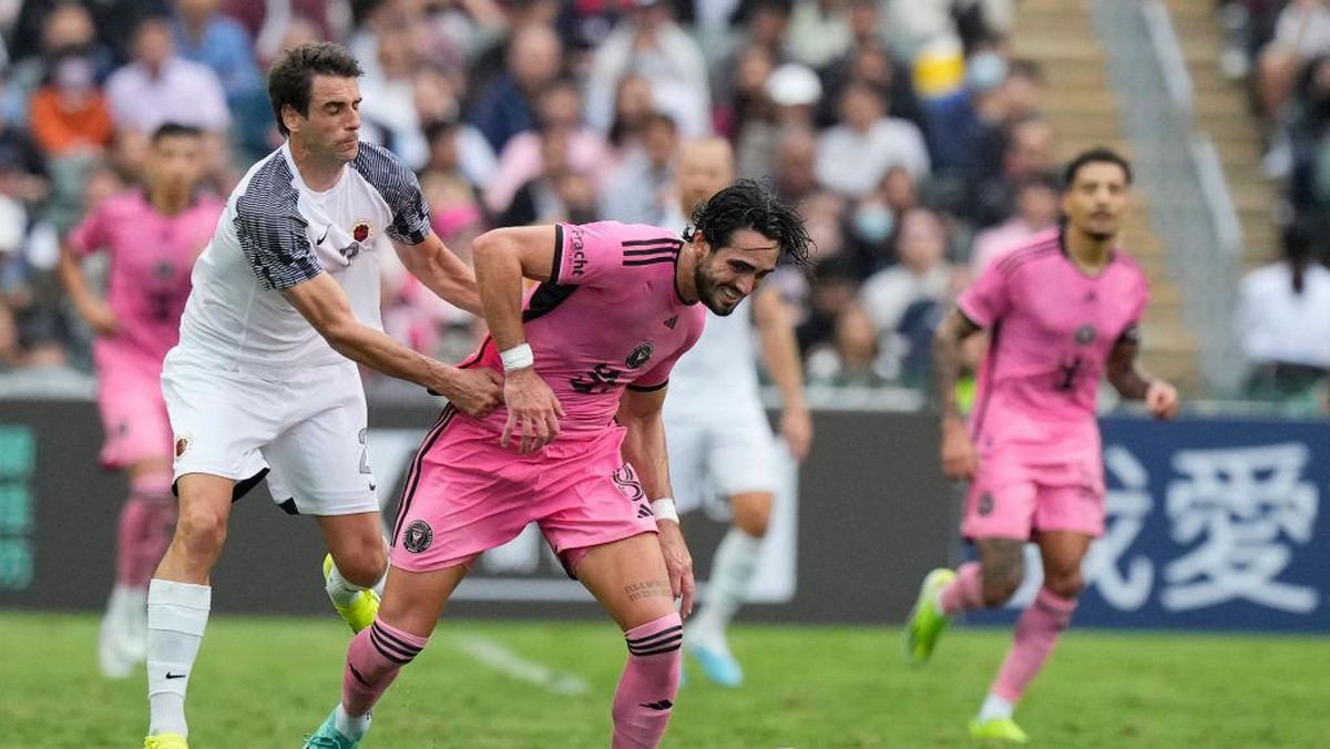 Inter Miami menang 4-1 atas Hong Kong XI (Foto: Getty Images/Fred Lee)