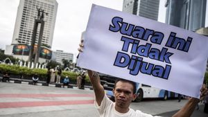 Bawaslu Sosialisasi Pemilu Antipolitik Uang di Bundaran HI