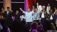 Debat Kelima Pilpres 2024 Usai, Masing-masing Paslon Saling Berpelukan