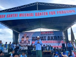 Relawan Santri Pendukung Prabowo di Banten Serukan Pilpres Sekali Putaran