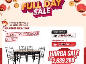 Ada Diskon Hampir Rp 1 Juta buat Meja Makan di Transmart Full Day Sale!