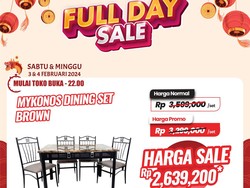 Ada Diskon Hampir Rp 1 Juta buat Meja Makan di Transmart Full Day Sale!