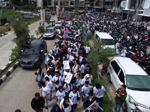 Apel Akbar Relawan Bison di Depok