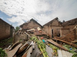 Angin Kencang Bikin Ratusan Rumah di Sidoarjo Rusak
