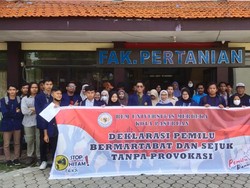 Sivitas Akademika Unmer Pasuruan Deklarasi Pemilu Bermartabat