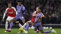 Arsenal menjamu Liverpool di Emirates Stadium, Minggu (4/2/2024) malam WIB, dalam lanjutan Liga Inggris. REUTERS/Tony Obrien