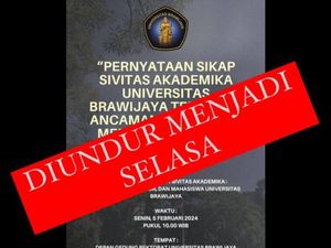 Penyataan Sikap Sivitas Akademika UB soal Ancaman Demokrasi Diundur Besok