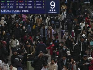 Potret Jutaan Warga China Mudik Jelang Imlek