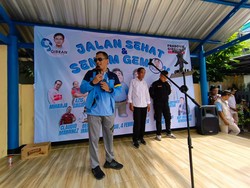 Relawan Gibran Center Gelar Jalan Sehat & Senam Gemoy di Tangerang