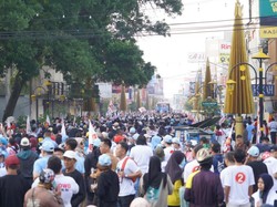 Momen Relawan Prabowo-Gibran Kampanye dan Jalan Sehat di Tasikmalaya