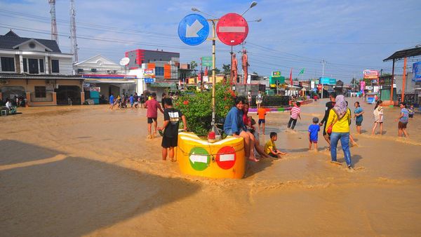 Penampakan Banjir Terjang Grobogan