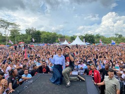 Kampanye di Wonogiri, Kaesang Ajak Coblos Raine Samsul