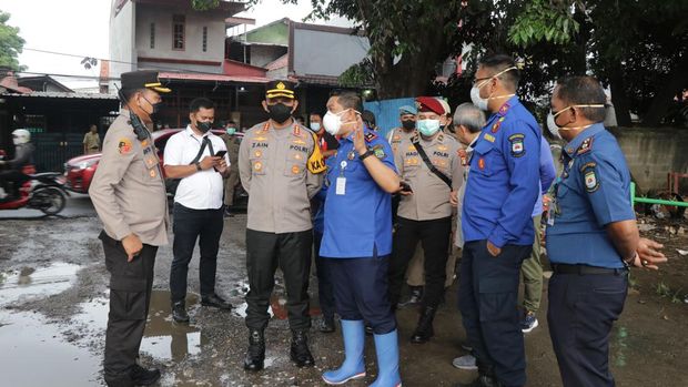 Pabrik es di Koang Jaya, Karawaci, Kota Tangerang mengalami kebocoran gas amonia (Dok Istimewa)