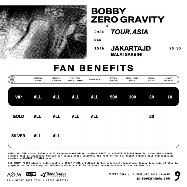 Potret benefit konser Bobby iKON 'Zero Gravity' di Jakarta