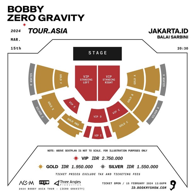 Rincian Harga Tiket Konser Bobby iKON 'Zero Gravity' di Jakarta