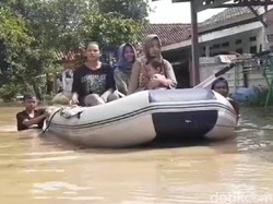Banjir Landa 2 Desa di Jatibarang Brebes, Ratusan Rumah Terendam