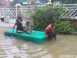 Banjir di Lamongan Meluas, 3 Kecamatan Terendam Banjir