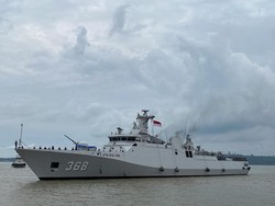 Koarmada II Sambut KRI Frans Kaisepo-368 Usai 14 Bulan Bertugas di Lebanon