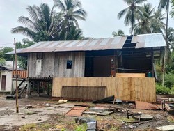4 Rumah di Polman Diterjang Angin Kencang, 2 Rusak Parah