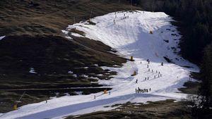 Serunya Warga Jerman Bermain Ski di Atas Salju Buatan