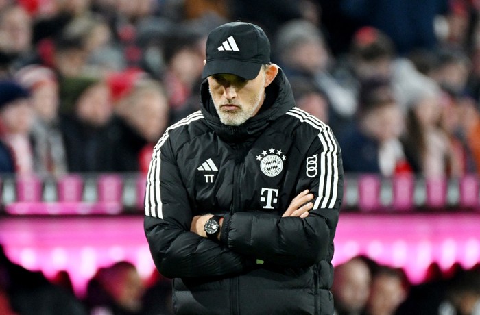 Soccer Football - Bundesliga - Bayern Munich v 1. FC Union Berlin - Allianz Arena, Munich, Germany - January 24, 2024 Bayern Munich coach Thomas Tuchel REUTERS/Angelika Warmuth DFL REGULATIONS PROHIBIT ANY USE OF PHOTOGRAPHS AS IMAGE SEQUENCES AND/OR QUASI-VIDEO.