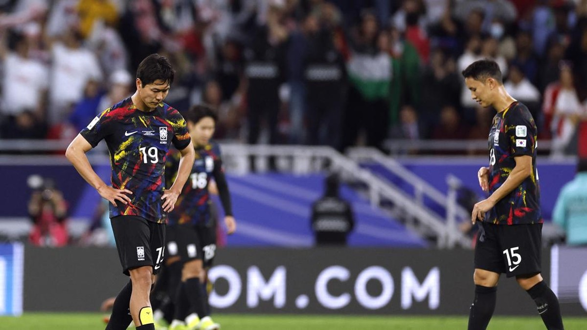 Timnas Korea Selatan kali ini tidak bisa comeback, akhirnya disingkirkan Yordania dari Piala Asia 2023 (Foto: REUTERS/THAIER AL-SUDANI)