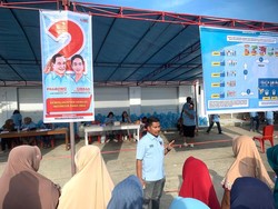 Barisan RFG Sampaikan Misi Paslon 02 Bangun Ekonomi Kerakyatan di Halteng