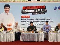 Erick Thohir Kunjungi Ponpes Lirboyo, Didoakan Pilpres 1 Putaran