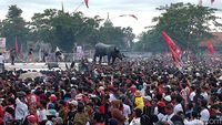 Pendukung Ganjar-Mahfud Tumpah di Banyuwangi