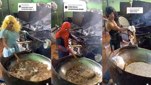 Kocak! Penjual Kerupuk Ini Cosplay Jadi Cinderella hingga Petugas KPPS