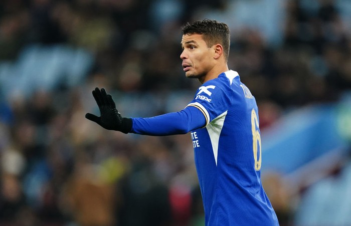 Chelseas Thiago Silva during the Emirates FA Cup fourth round replay match at Villa Park, Birmingham. Picture date: Wednesday February 7, 2024. (Photo by David Davies/PA Images via Getty Images)