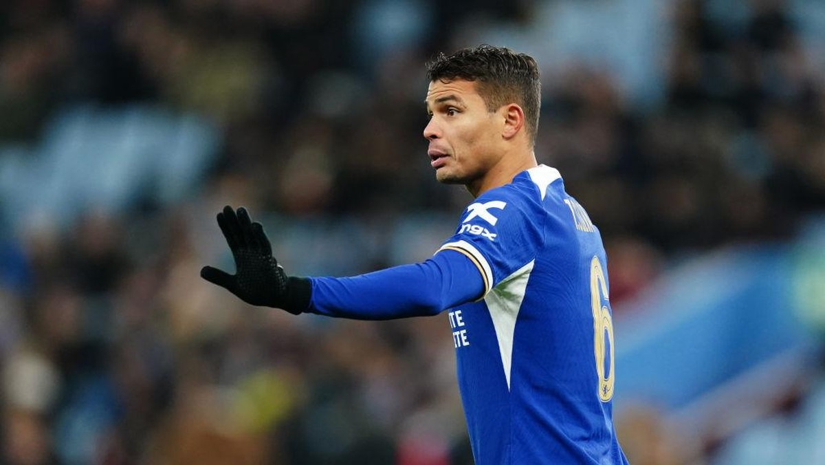 Thiago Silva cuma jadi pemain pengganti saat Chelsea mengalahkan Aston Villa (PA Images via Getty Images/David Davies - PA Images)