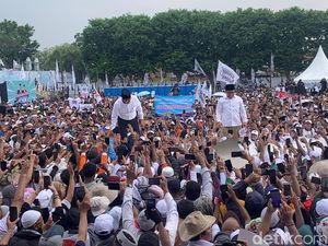 Anies dan Cak Imin Kampanye Akbar di Pasuruan, Disambut Selawat Badar