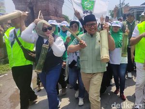 Kampanye Sambil Menabuh Kentongan, Cak Imin: Simbol Cegah Kecurangan Pemilu