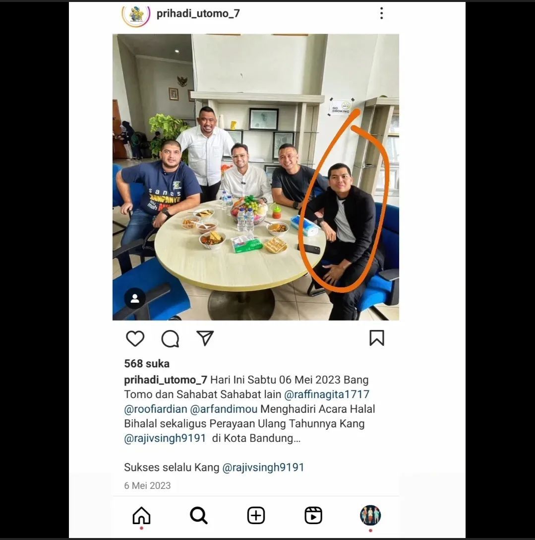 Foto kekasih Tamara Tyasmara pelaku pembunuhan Dante di kolam renang