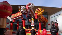 Lego Barongsai Semarakkan Imlek di Beijing