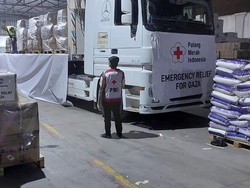 PMI Distribusi 32,5 Ton Bantuan dari Masyarakat RI untuk Pengungsi Gaza