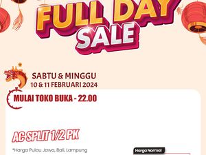 AC Split 1/2 PK Transmart Full Day Sale Diskon Sampai Rp 1,5 juta