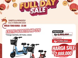 Sepeda Listrik di Transmart Full Day Diskon!