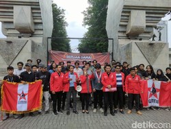 GMNI Jatim Gelar Aksi Serukan Pemilu Damai Tanpa Provokasi