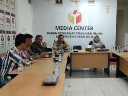 Polres Rohil Siap Bantu Bawaslu Tertibkan APK Pemilu Jelang Masa Tenang