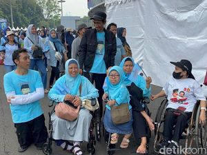 Datang ke GBK, Para Disabilitas Harap Prabowo Terus Dukung Program Inklusi
