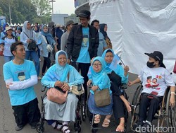 Datang ke GBK, Para Disabilitas Harap Prabowo Terus Dukung Program Inklusi
