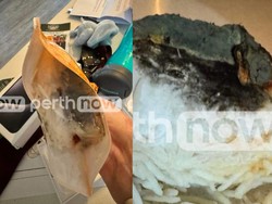 Ngeri! Di Dalam Nasi Kemasan Ini Ada Tikus Gosong