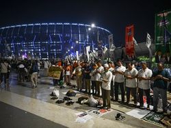 Penampakan Pendukung AMIN yang Ramaikan JIS Sejak Subuh