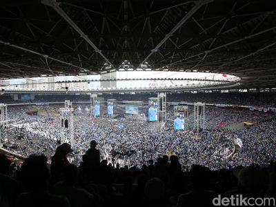 Potret GBK Jadi Lautan Manusia Pendukung Prabowo-Gibran