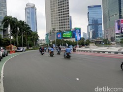 Potret Lengang Bundaran HI di Libur Long Weekend