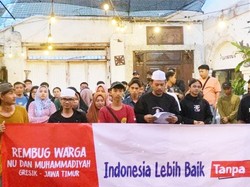 Warga NU-Muhammadiyah Gresik Gelar Rembuk Indonesia Lebih Baik Tanpa 02