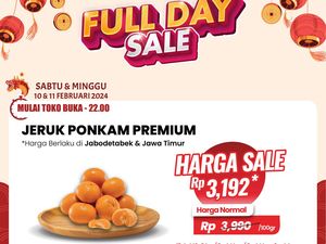 Di Transmart Full Day Sale, Jeruk Ponkam Buat Sajian Imlek Diskon 20%